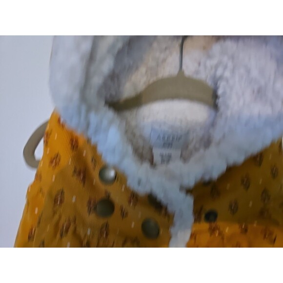 Aspen Kids Girls Size 3-6 Month Yellow Hooded Corduroy Winter Vest Snap Closure - Picture 5 of 10